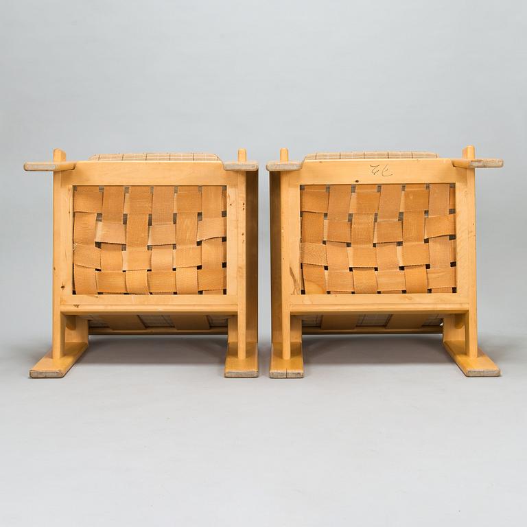 Esko Pajamies, a pair of 1970/80's 'Bonanza' armchairs for Asko.