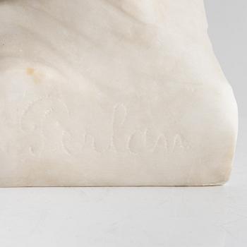 Verner Åkerman, skulptur, alabaster, "Perlan".