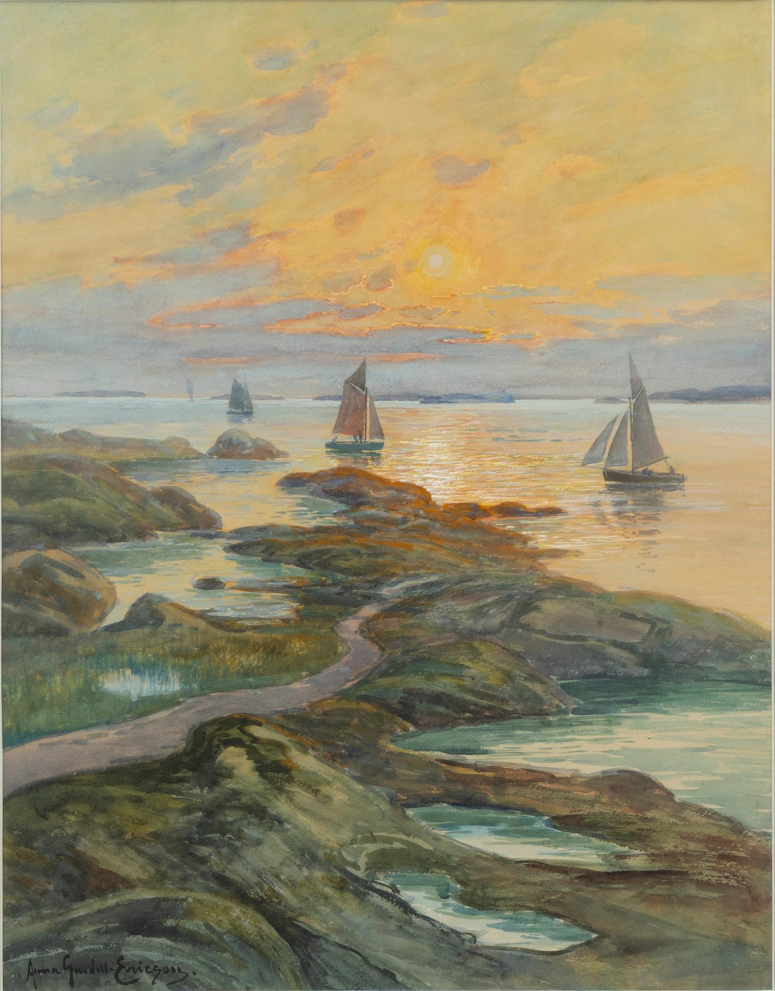 Anna Gardell-Ericson, Seglats utanför Marstrand.