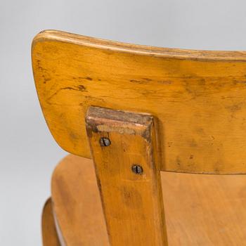 Alvar Aalto, six chairs model 69, Artek, 1950s-60s.