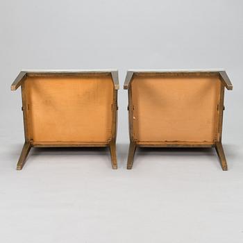 Six 1930s armchairs.