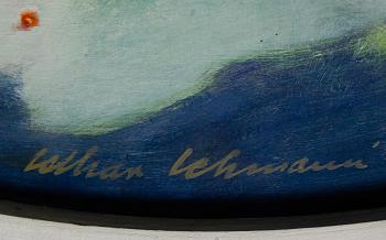 LOTHAR LEHMAN, gouache, signerad.