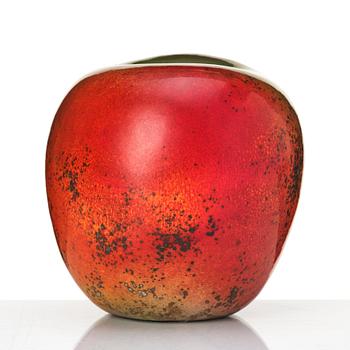 Hans Hedberg, a faience sculpture of an apple, Biotk, France.