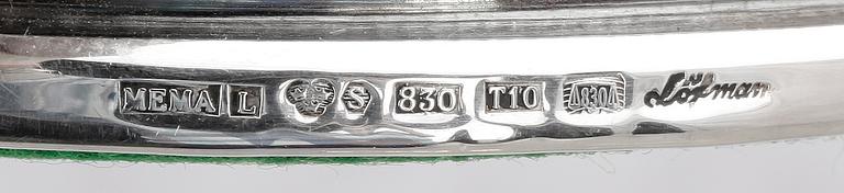 LJUSSTAKAR, ett par, silver, Löfman MEMA, Lidköping, 1993.