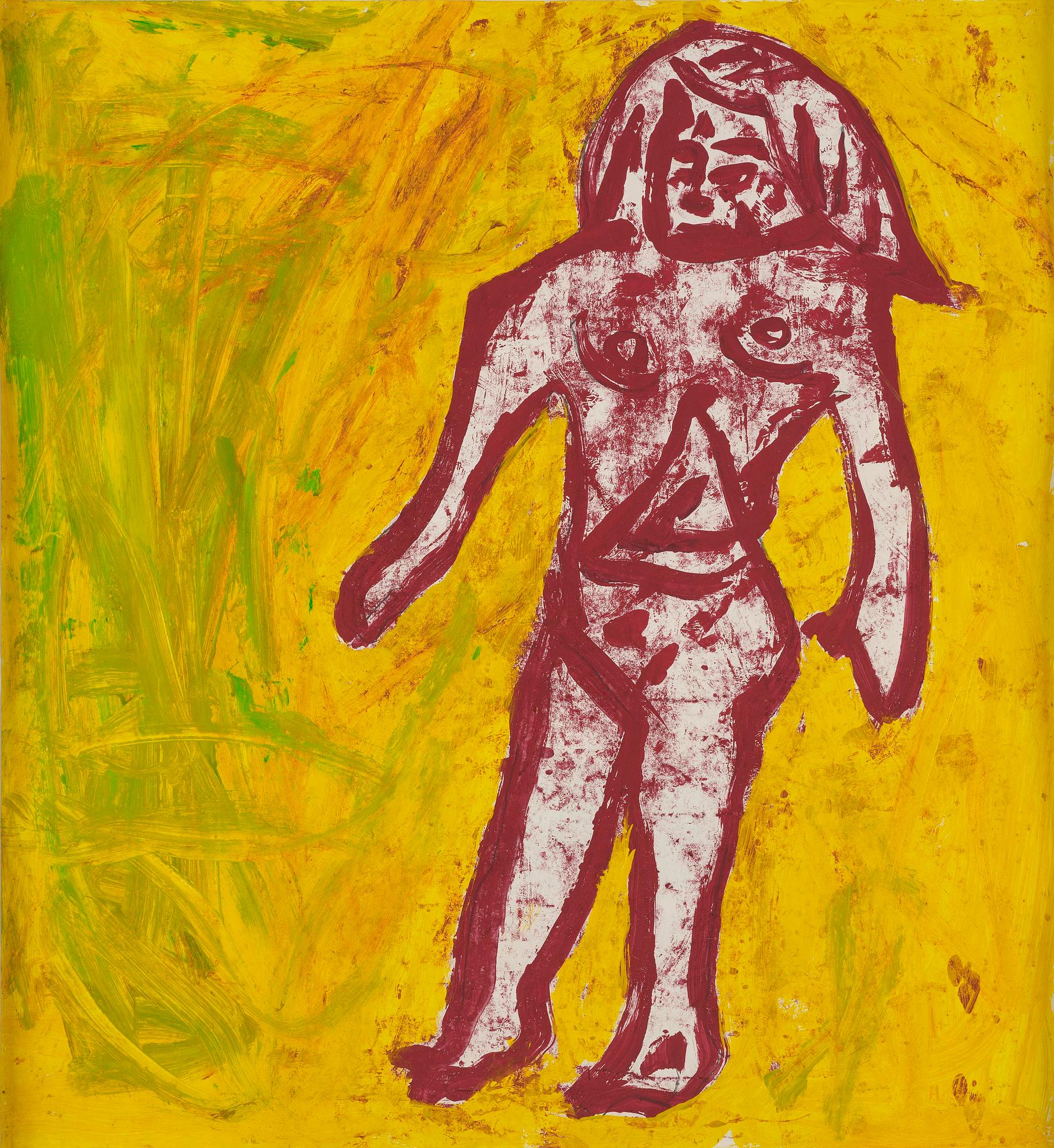 Donald Baechler, "Bather".