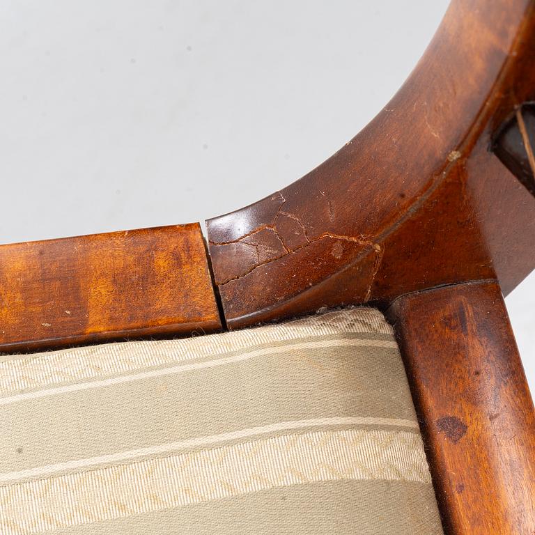 Carl Malmsten, Four chairs, Swedish Grace, Svenska Möbelfabrikerna Bodafors, 1920s.