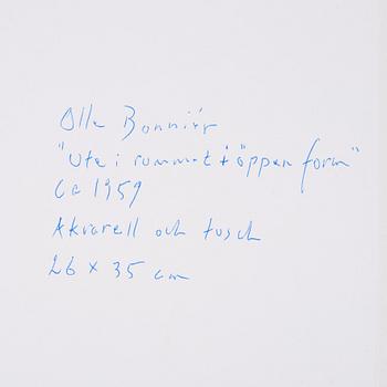 Olle Bonniér, "Ute i rummet + öppen form".