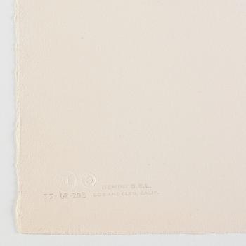 Jasper Johns, "Figure 6", from "Color Numeral Series".