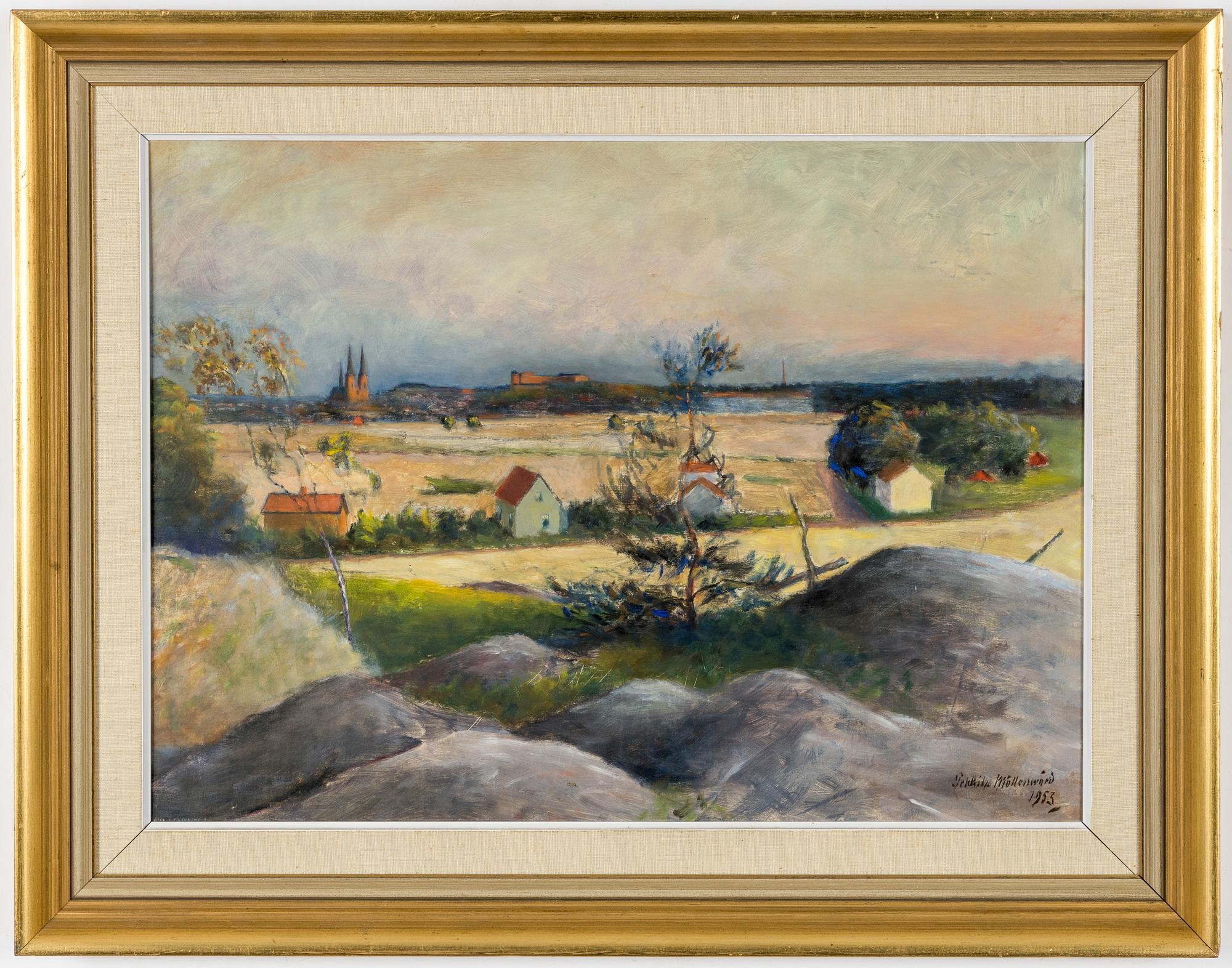 Pekkila Möllerswärd, Vy mot Uppsala från väster.