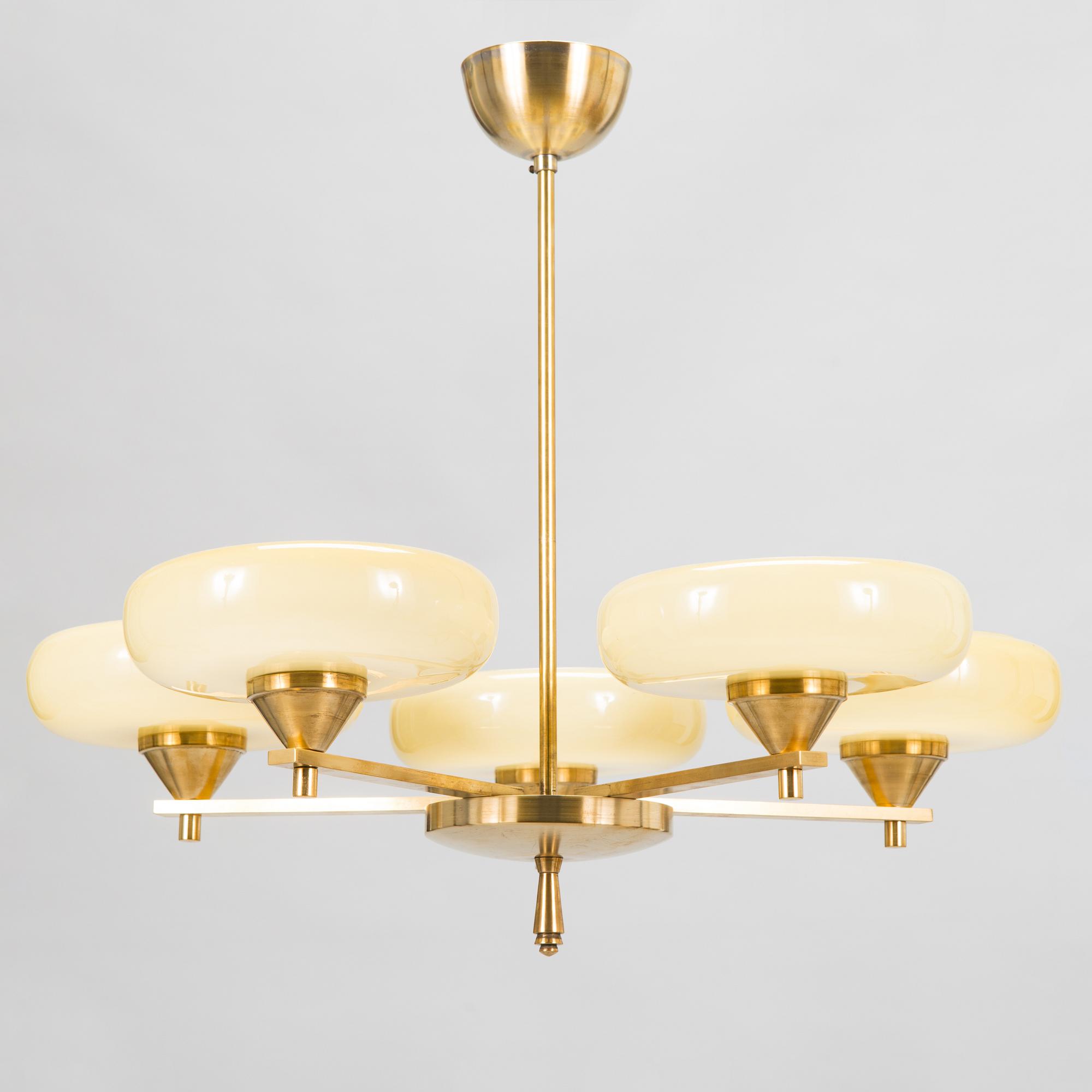 Paavo Tynell, a 1930/40s ceiling lamp model 1356 for Taito Finland.