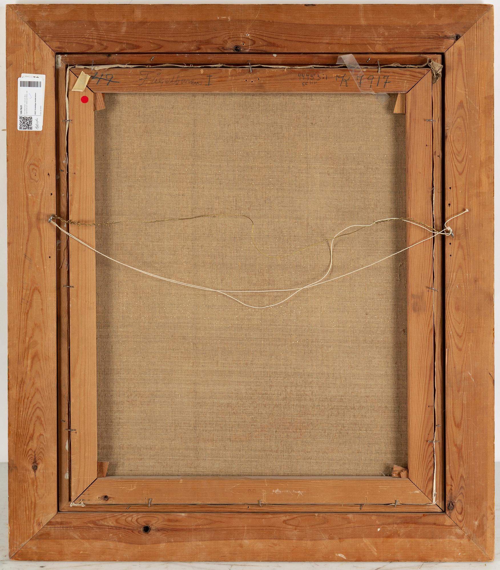 Siri Rathsman, olja på duk, signerad och daterad 1950.