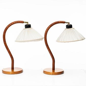 A pair of table lamps, Markslöjd, Sweden, second half of the 20th century.