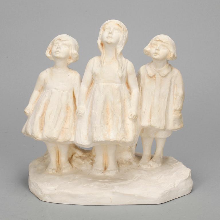 ALICE NORDIN, skulptur, gips, signerad i massa.