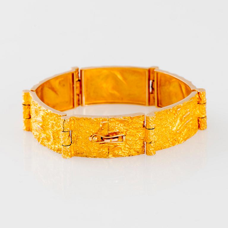 ARMBAND, Björn Weckström, Lapponia 1973, 14K guld.