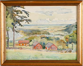 INGEGERD BESKOW, akvarell, signerad.