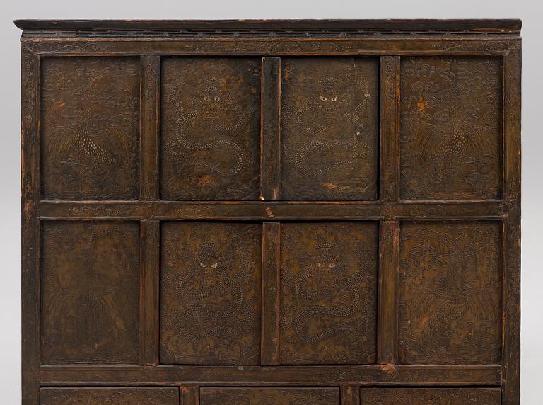 A cabinet, Mongolia, 20th century.