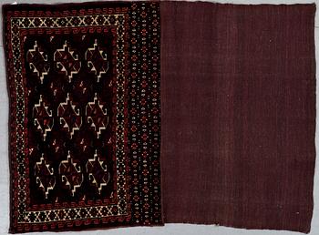 KAMELVÄSKA, semiantik, Tekke-Youmud, ca 142x104.