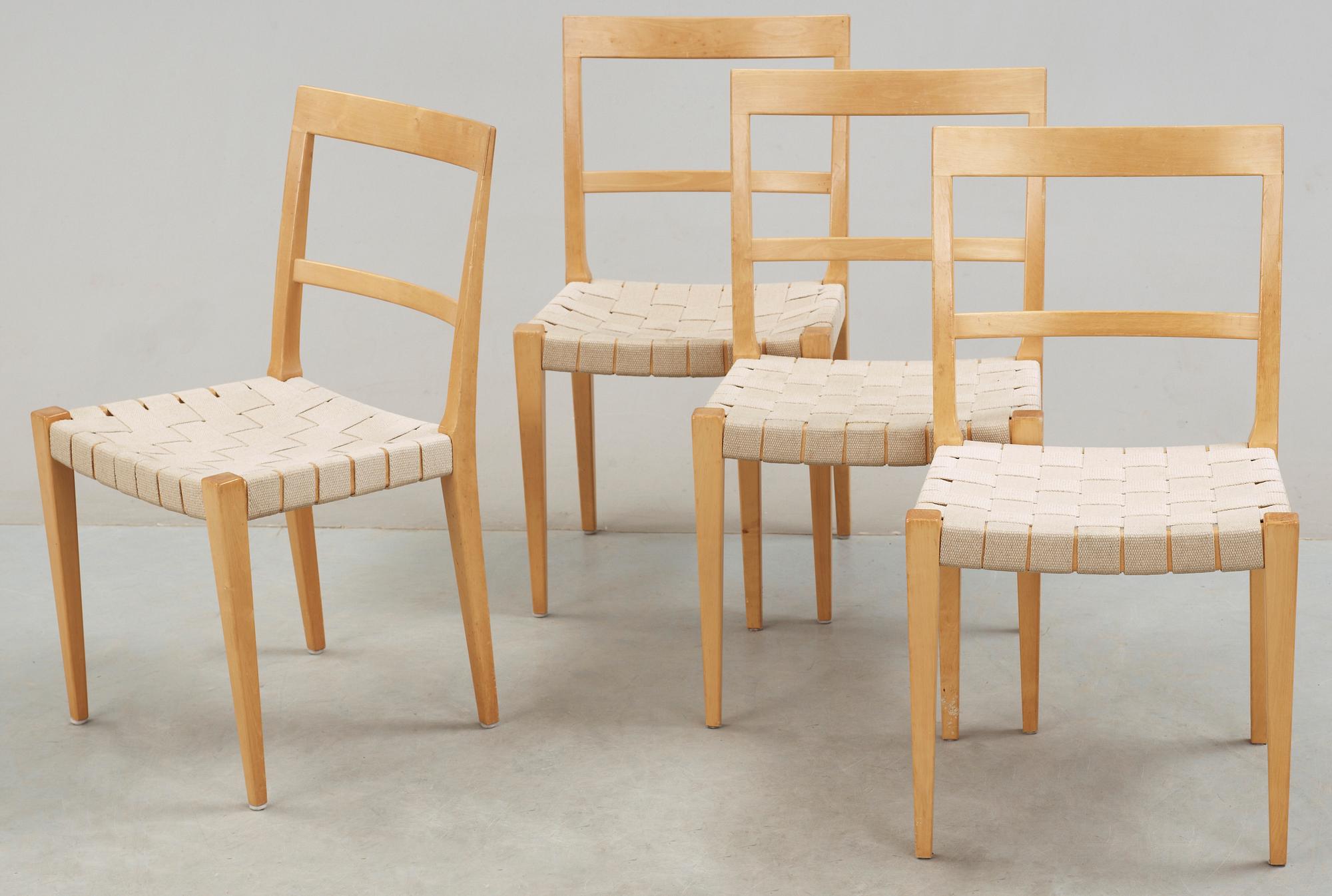 STOLAR, 4 st. "Mimat". Bruno Mathsson, Bruno Mathsson International.