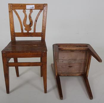 STOLAR, 6 st, allmoge, 1800-tal.