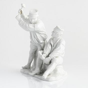 A porcelain figurine group, Fürstenberg, Germany, first half of the 20th century.