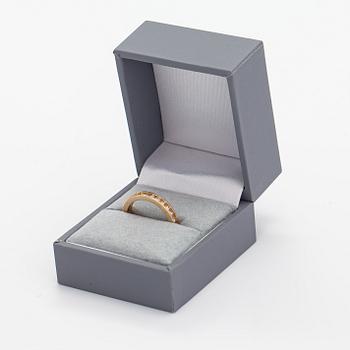 Sormus, 14k kultaa, timantteja n. 0.80 ct yht.