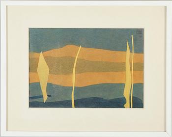 JAN SCAW MULDER, gouache, sign och dat 1971.