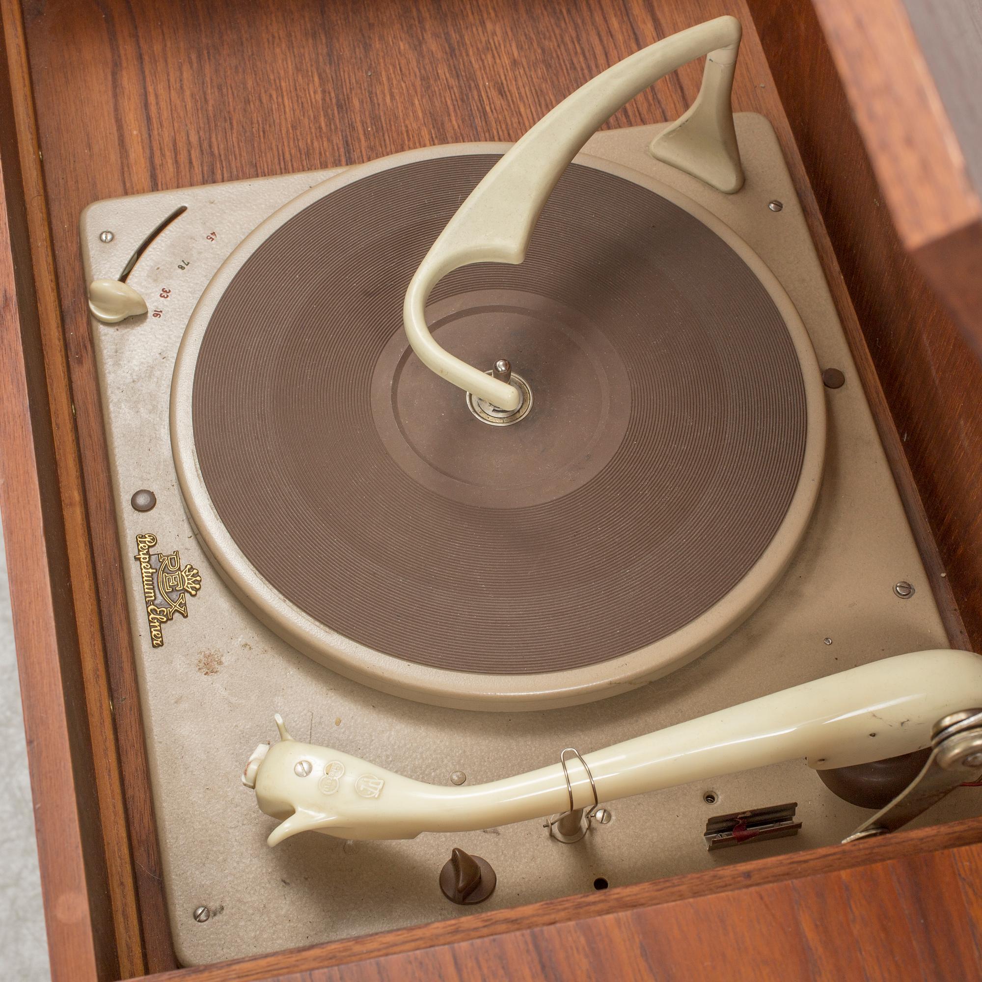 RADIOGRAMMOFON, Grundig, 1900-talets mitt.
