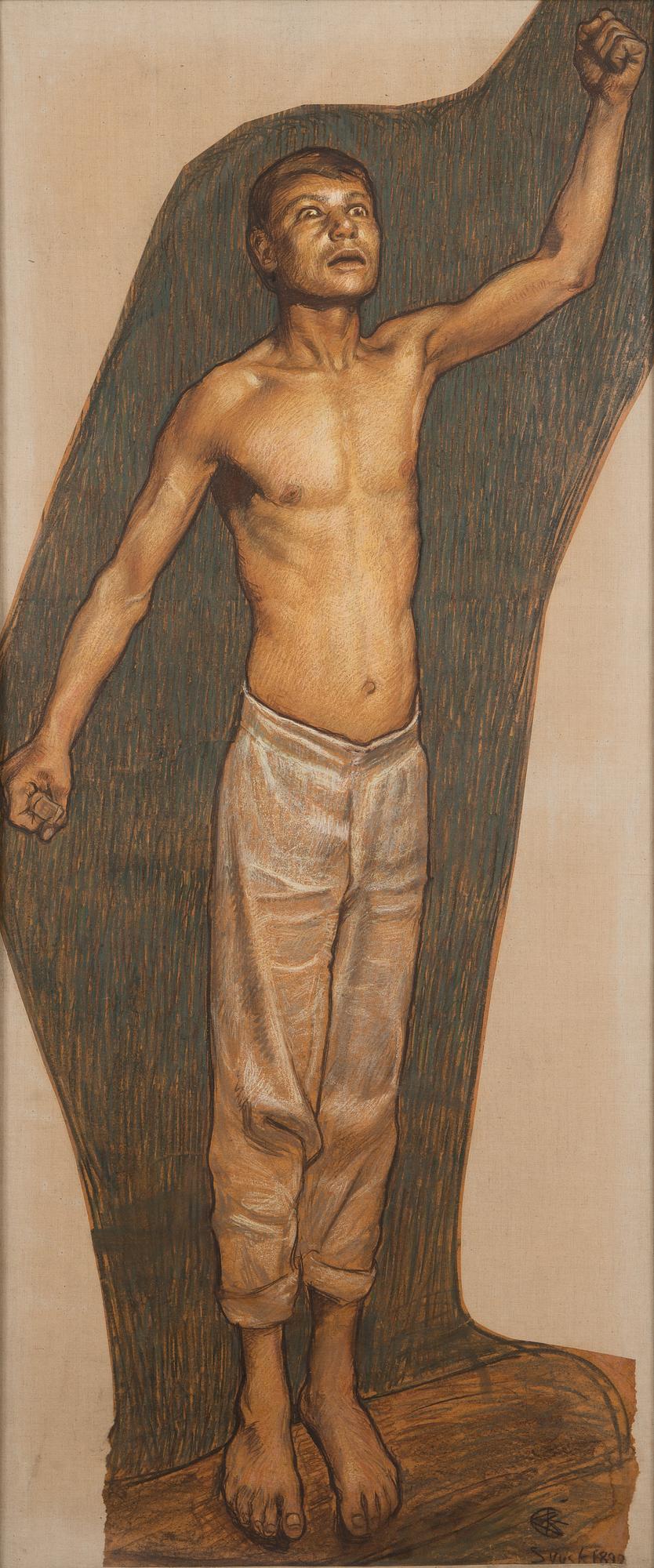 Akseli Gallen-Kallela, "Kullervo Cursing.".