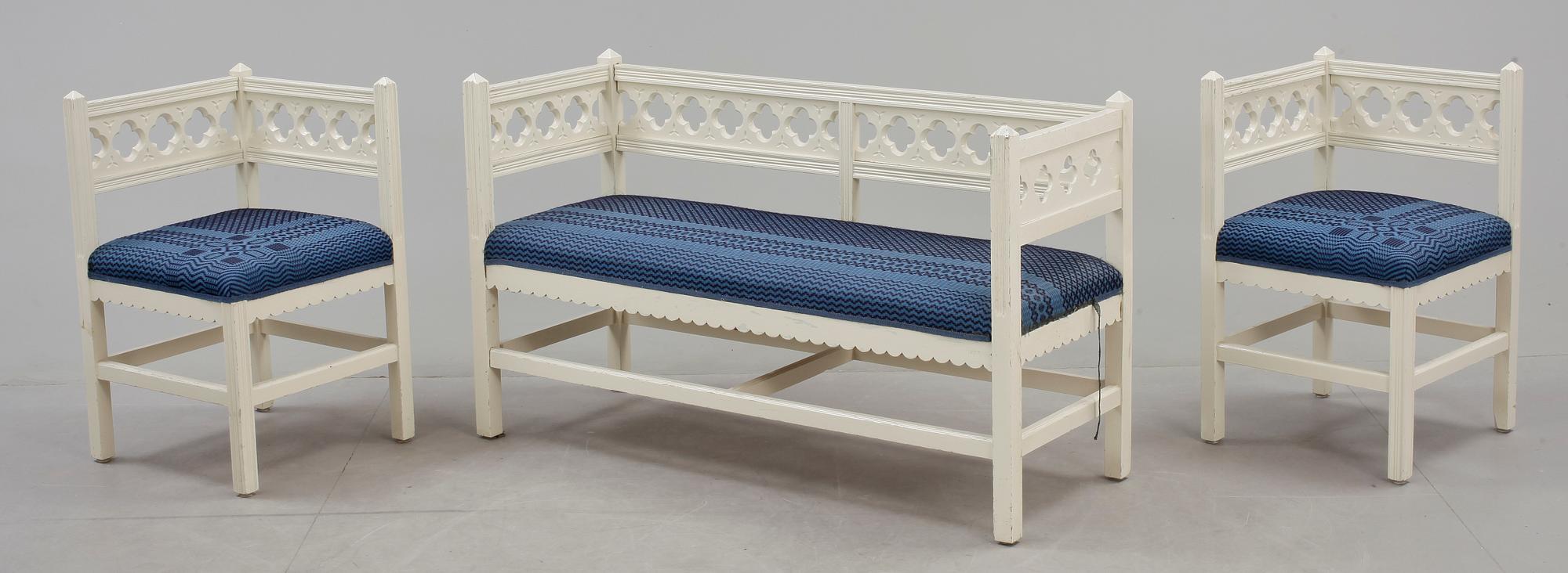 VERANDAGRUPP, 4 delar, 1920-tal.