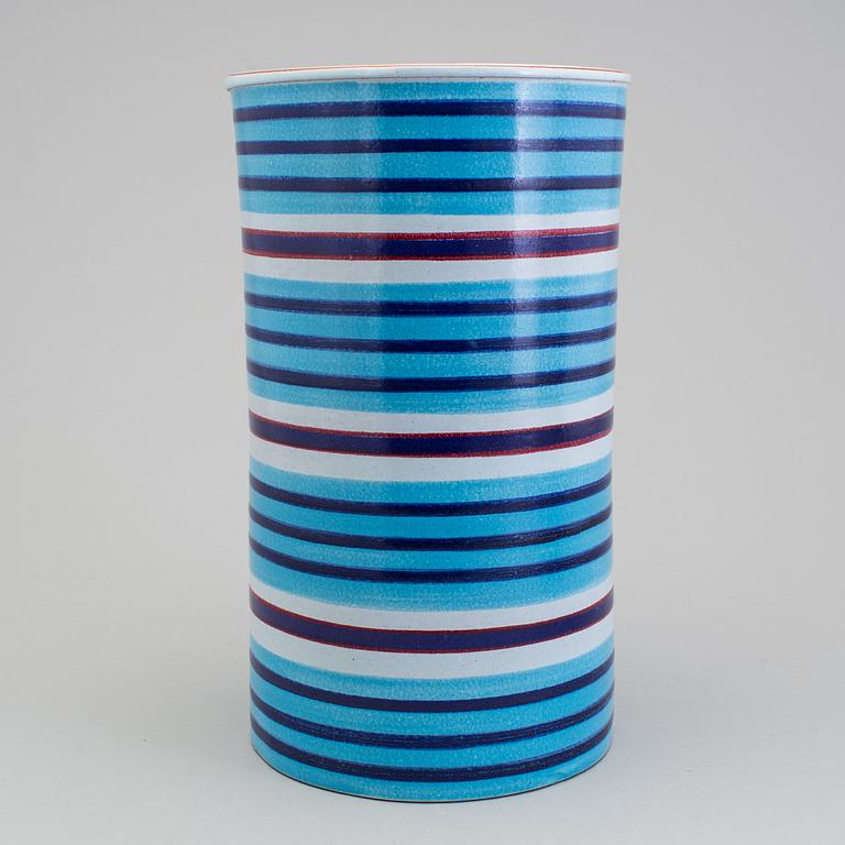 STIG LINDBERG, a faience vase, Gustavsberg 1960s.