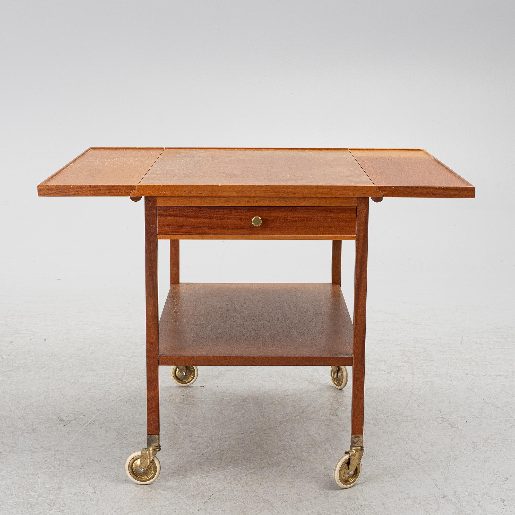 Josef Frank, serveringsvagn, modell B 756, Firma Svenskt Tenn, efter 1985.