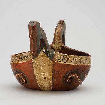 A Norwegian bowl dated 1832.