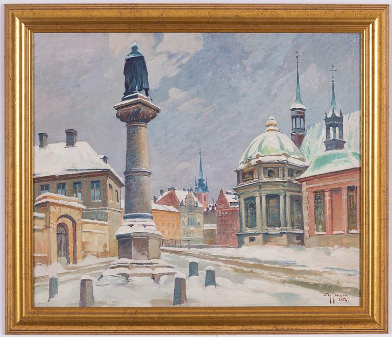 Stig Jonzon, Motif from Riddarholmen.