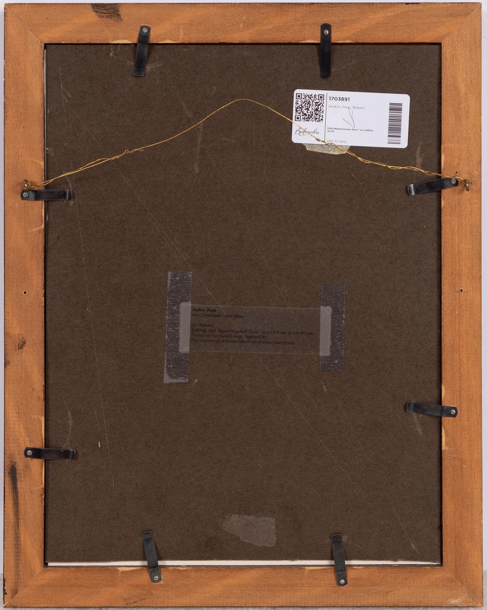 Anders Zorn, "Balans".