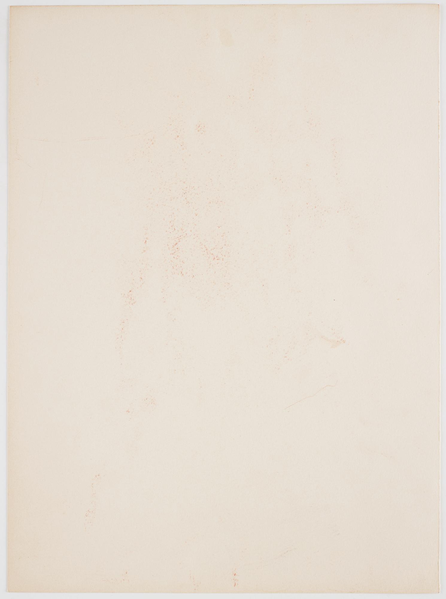 Gudmar Olovson, drawing. Red crayon. Signed.