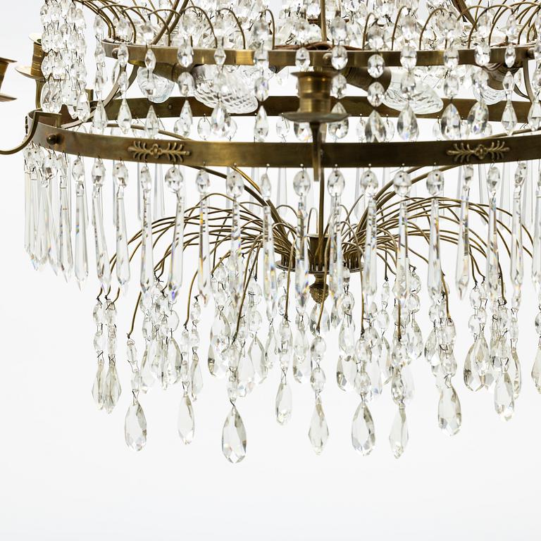 Chandelier, Gustavian style, latter half of the 19th century.