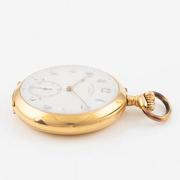 Pocket watch, 18K gold, Henning Håkansson Gothenburg, 51.5 mm.