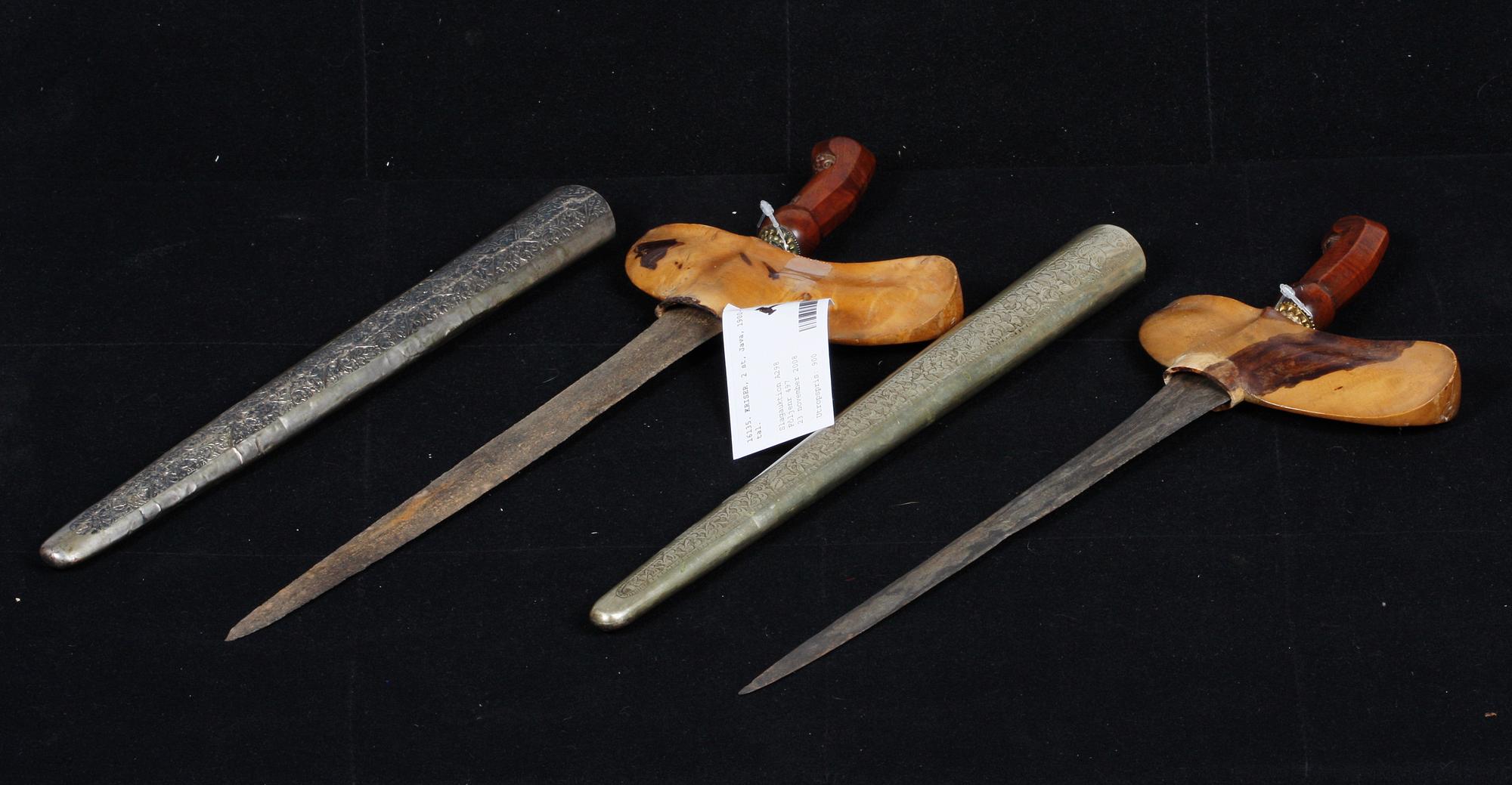 KRISER, 2 st, Java, 1900-tal.