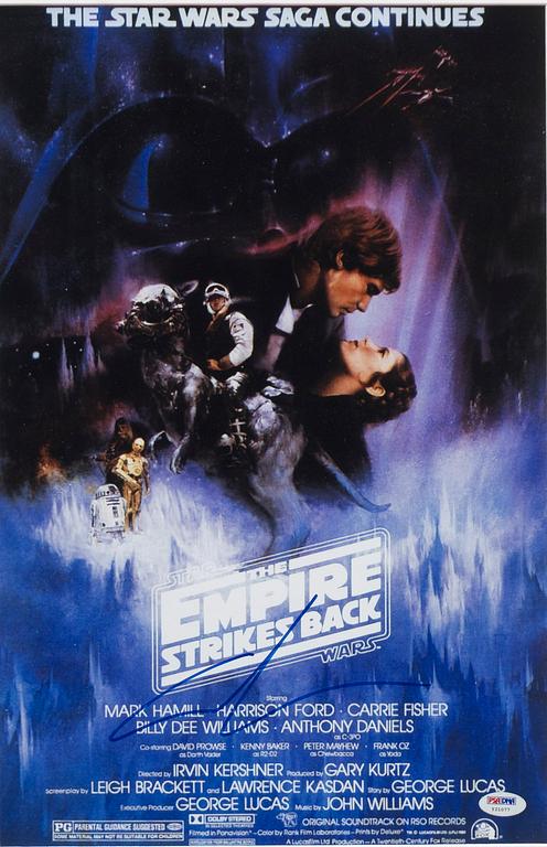 George Lucas, signed photo.