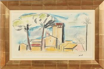 JOHN JON-AND, pastell, signerad.