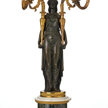 Kandelaber, för fyra ljus, Parisarbete, François Rémonds art, 1700-talets slut, Louis XVI.