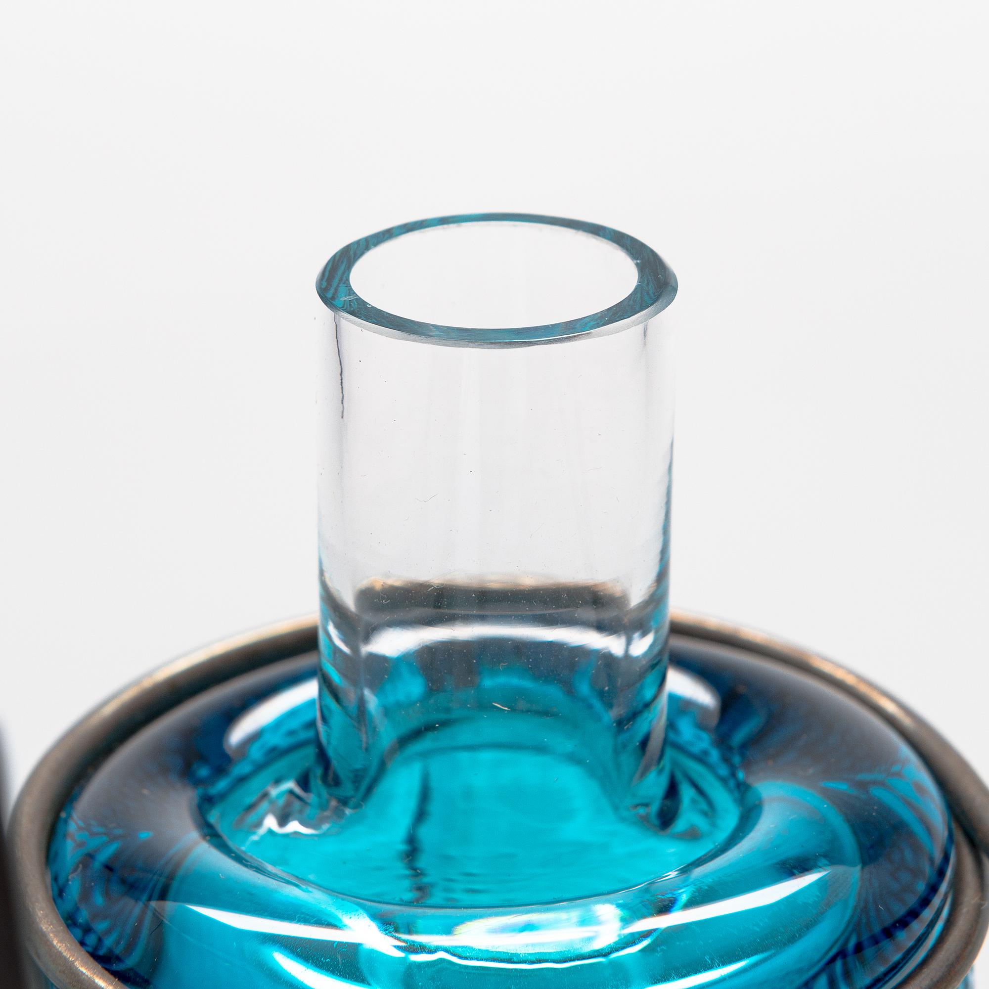 Markku Salo, glasskulptur, "Billnäsin Pinkoja", signerad Markku Salo Nuutajärvi 74/100.