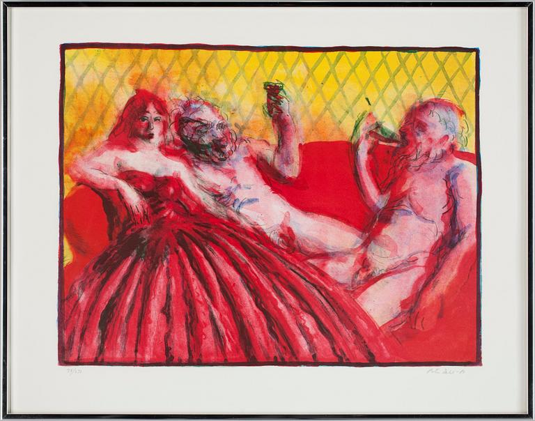 PETER DAHL, färglitografi, sign, numr o dat, 34/250 -80.