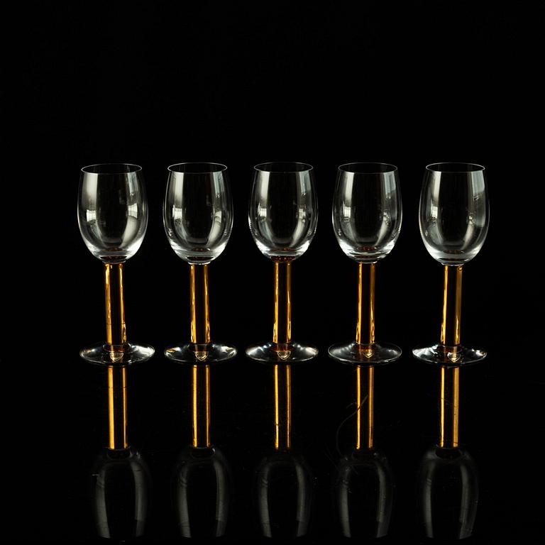 Gunnar Cyrén, a part glass service 'Nobel', Orrefors (15 pieces).