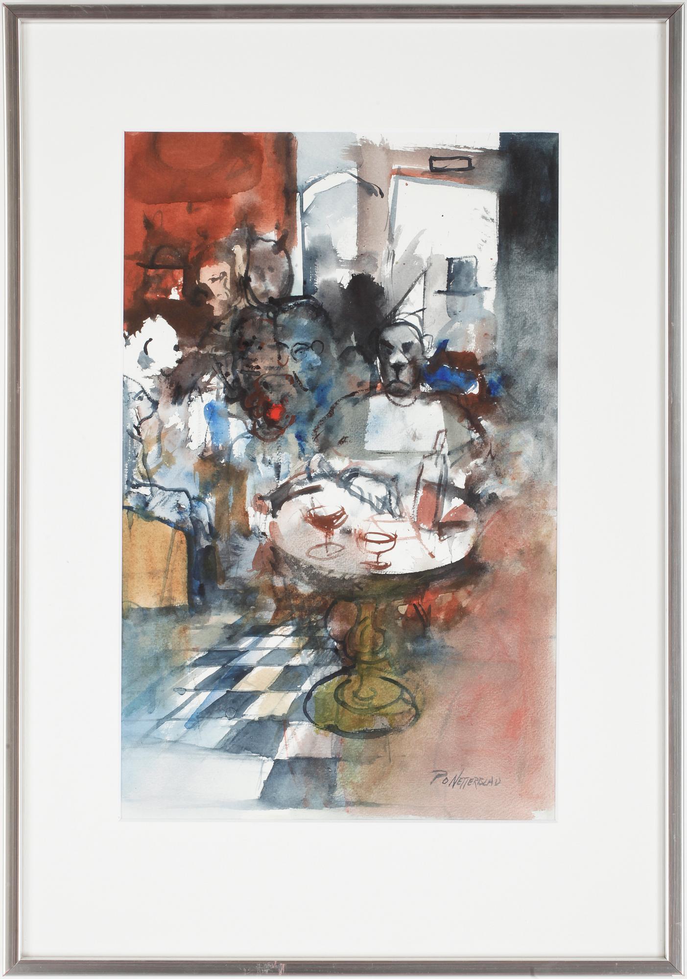 PER OLOF NETTERBLAD, akvarell, sign.