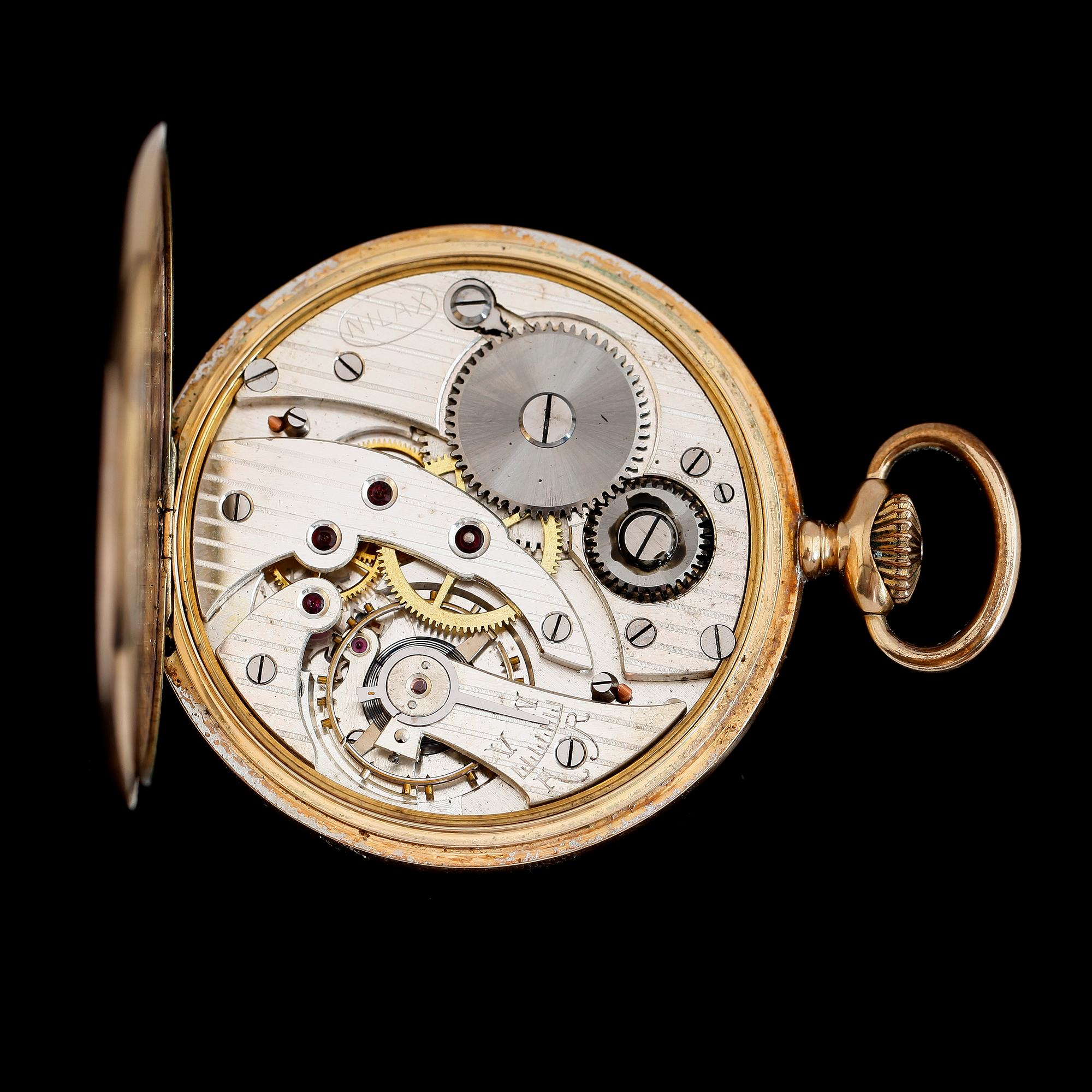 FICKUR, herr, 14 k guld, 1900-talets första hälft.