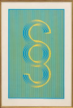 STURE JOHANNESSON, computed art, Arbetets Galleri 1974 52/100.