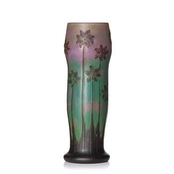 Axel Enoch Boman, an Art Nouveau cameo glass vase, Reijmyre Glassworks, Sweden, 1910.