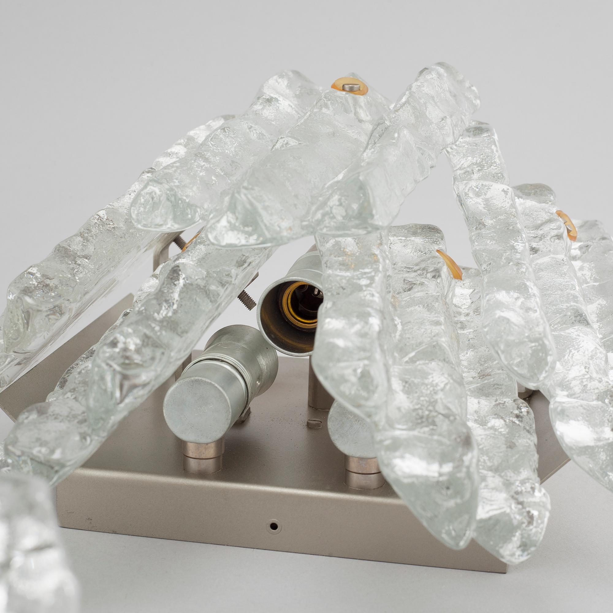 Three wall lamps from J.T Design in Kalmar, made in Austria, second half of the 20th century.