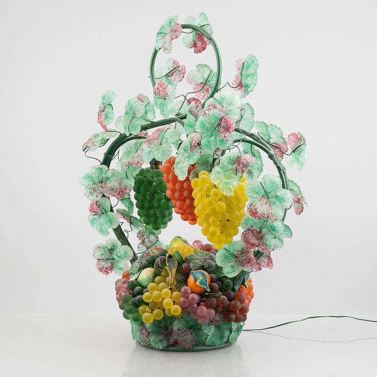 Bordslampa, glas, Murano, Italien, 1900-talets andra hälft.